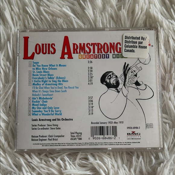 Louis Armstrong Greatest Hits CD jazz trumpet - Picture 2 of 4